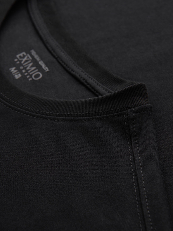 Ombre Clothing Herren-T-Shirt aus Baumwoll-Jersey mit großer seitlicher Schrift Ombre Clothing