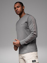 Ombre Clothing Herren-Langarm-T-Shirt aus Baumwolle mit Kante und Brust-Aufdruck Ombre Clothing