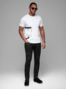 Ombre Clothing Herren-T-Shirt aus Baumwoll-Jersey mit großer Schrift an der Seite Ombre Clothing