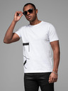 Ombre Clothing Herren-T-Shirt aus Baumwoll-Jersey mit großer Schrift an der Seite Ombre Clothing