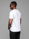 Ombre Clothing Herren-T-Shirt aus Baumwoll-Jersey mit großer Schrift an der Seite Ombre Clothing