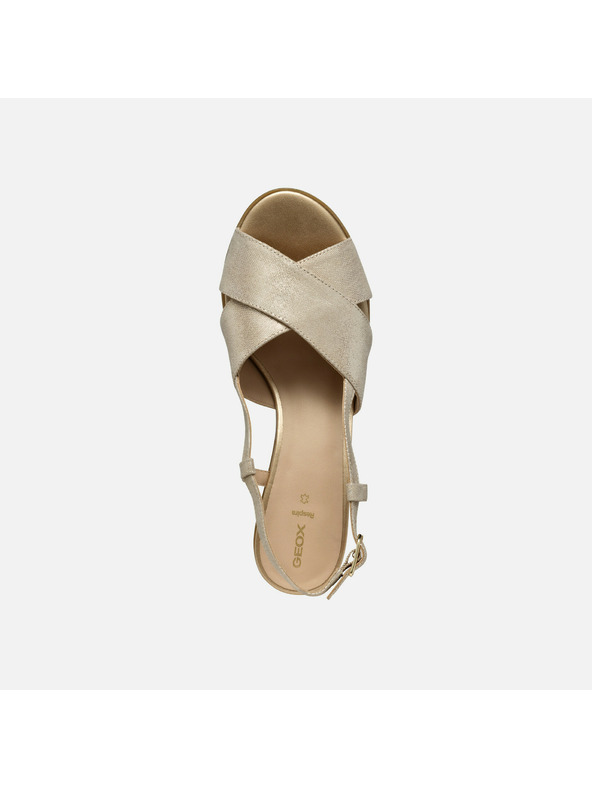 Geox Goldene Damen Sandalen Geox Aurely 50