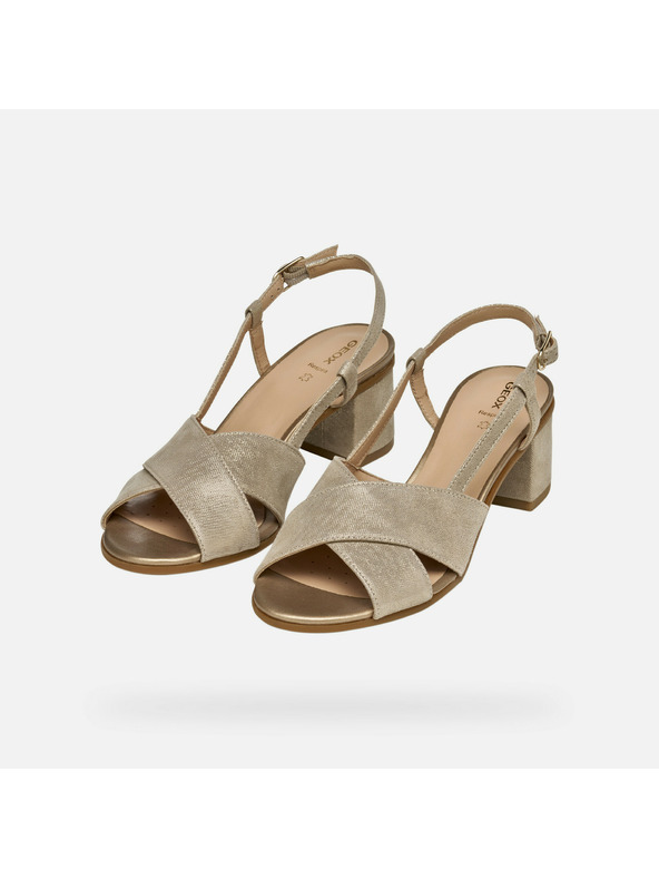 Geox Goldene Damen Sandalen Geox Aurely 50