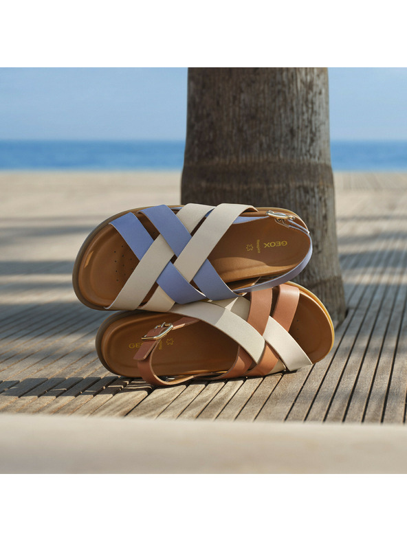 Geox Hellblaue Damen Sandalen Geox Adelash