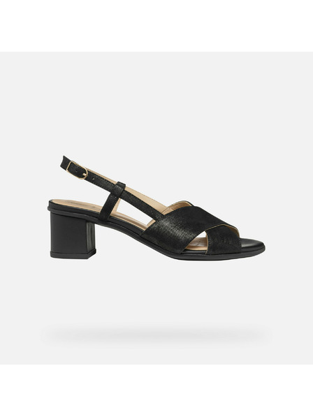 Geox Schwarze Damen Sandalen Geox Aurely 50