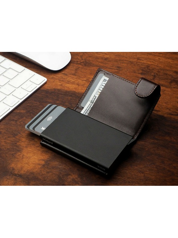 Pularys Herren Lederbrieftasche Pularys Solo braun