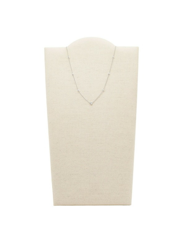 Fossil Fossil Damen-Halskette Silber JFS00453040