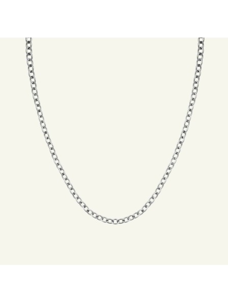 Rosefield Rosefield Halskette in Silberfarbe Oval Chainlink JNOCS-J627