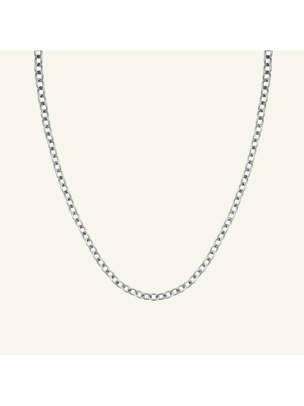 Rosefield Rosefield Halskette in Silberfarbe Oval Chainlink JNOCS-J627