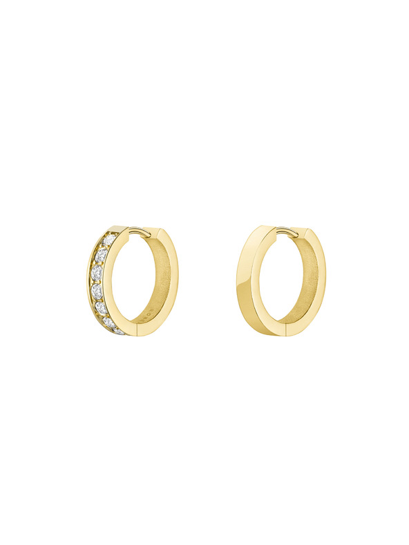 Rosefield Rosefield Ohrringe in Goldfarbe Crystal Hoops JECHG-J571