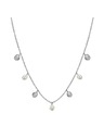 Rosefield Damen Edelstahl-Halskette Rosefield Multi Shell and Pearl Charms