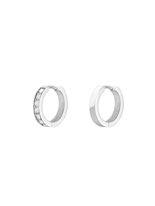 Rosefield Rosefield Ohrringe in Silberfarbe Crystal Hoops JECHS-J572