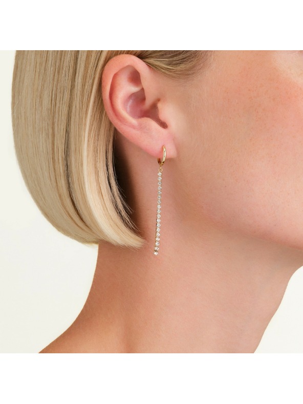 Rosefield Vergoldete Damen-Ohrringe Rosefield JETCG-J916