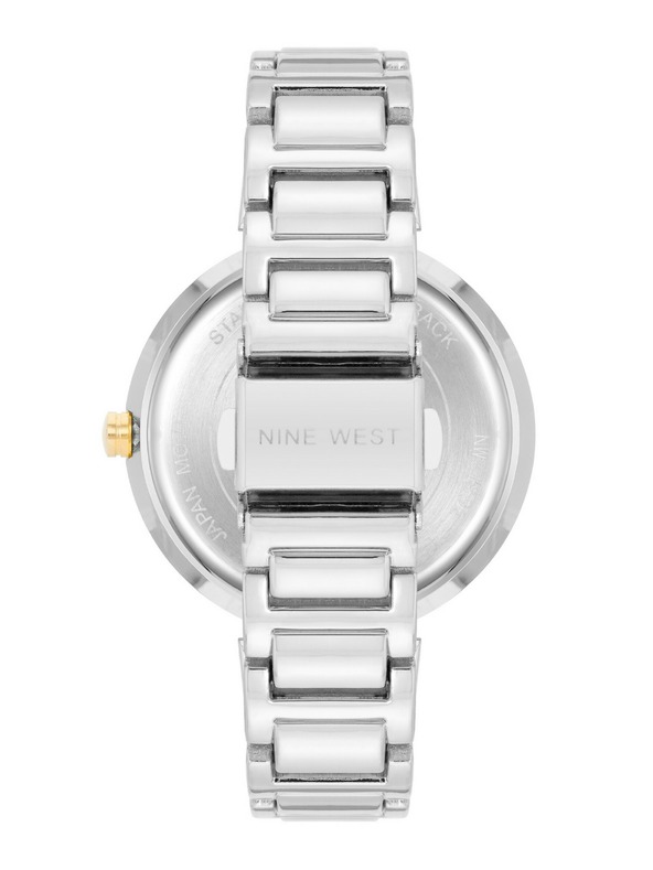 Nine West	 Damen runde Uhr Nine West NW/1893SVTT