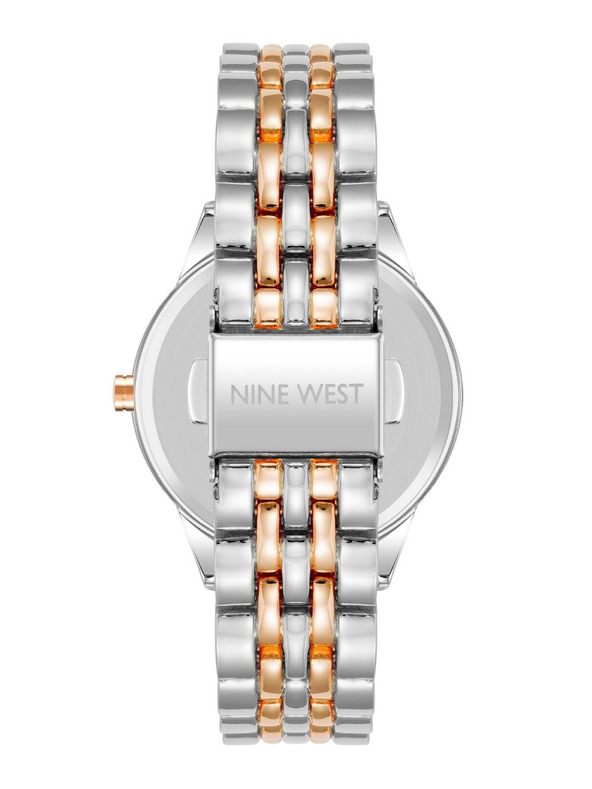 Nine West	 Damen runde Uhr Nine West NW/2897SVRT