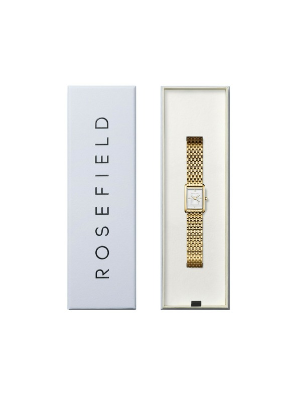 Rosefield Damen eckige Uhr Rosefield Heirloom HWGSG-H01