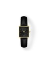 Rosefield Damen-Uhr Rosefield Boxy XS Schwarzes Leder QBBLG-Q53