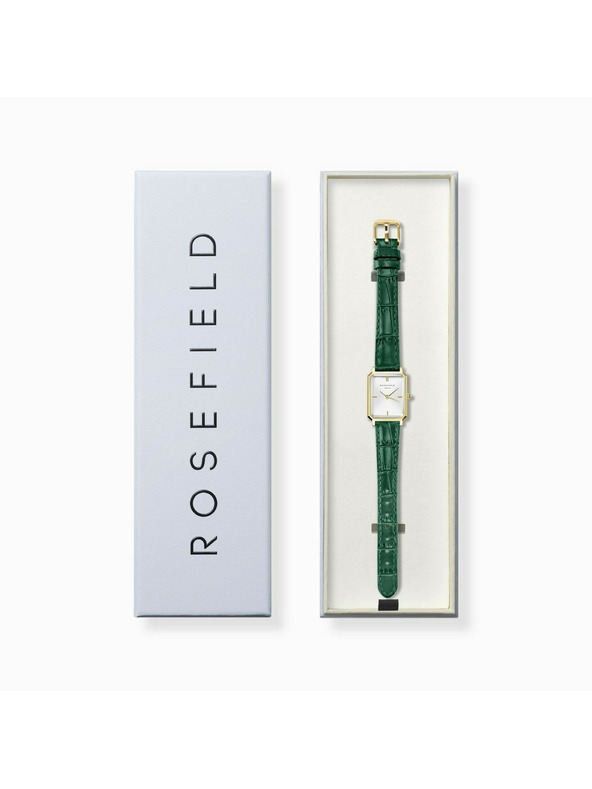 Rosefield Damen-Uhr Rosefield Octagon XS Smaragd Leder OWGLG-O86