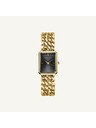 Rosefield Damen-Uhr Rosefield Studio Double Chain Schwarz Gold SBGSG-O77