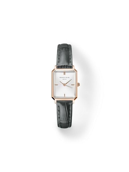 Rosefield Damenuhren Rosefield Octagon XS Grey Leather OWGLR-O87