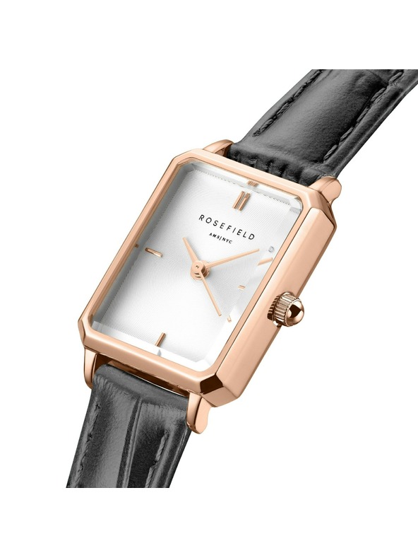 Rosefield Damenuhren Rosefield Octagon XS Grey Leather OWGLR-O87