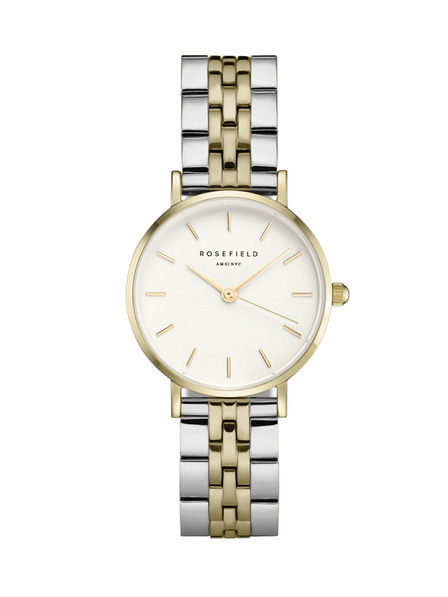 Rosefield Rosefield Armbanduhr 26SGD-269 The Small Edit White Steel Silver Gold Duo