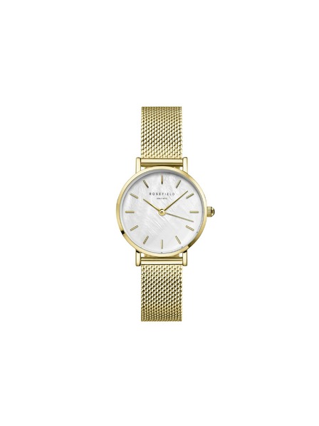 Rosefield Damenarmbanduhr Rosefield Small Edit Mesh Gold SMGMG-S06