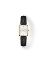 Rosefield Damenarmbanduhr Rosefield Octagon XS Black Leather OWBLG-O84