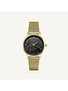 Rosefield Damenarmbanduhr Rosefield Pearl Edit Mesh Black Gold RBGMG-R07