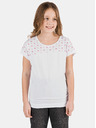 Sam 73 Weißes gemustertes T-Shirt für Mädchen SAM 73