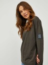 Sam 73 Khakifarbenes Langarm-T-Shirt für Frauen SAM 73 Ariasa