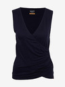 Sam 73 Dunkelblaues Damen-Basic-Tank-Top SAM73 Lupus