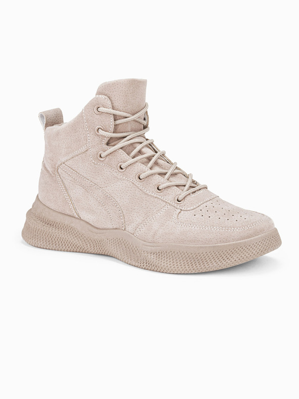 Ombre Clothing Beige Herren-Winterstiefel T380