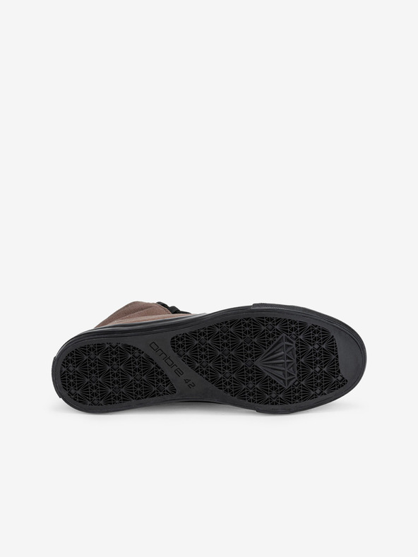 Ombre Clothing Schwarze und braune Herren-Sneakers Schuhe Ombre Clothing T378