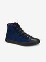 Ombre Clothing Schwarze und blaue Herren-Sneakers Schuhe Ombre Clothing T378