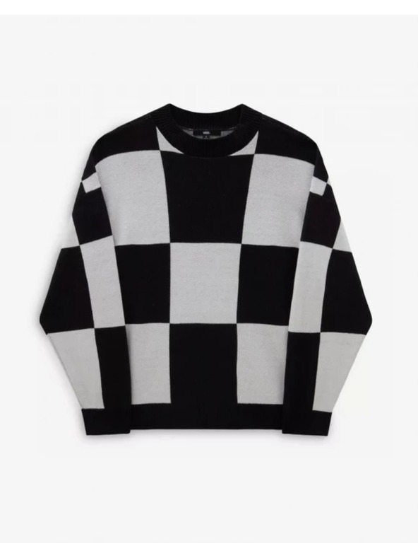 Vans Damen Schwarz-Weißer Pullover Vans Wortex Sweater Black/Marshmllw
