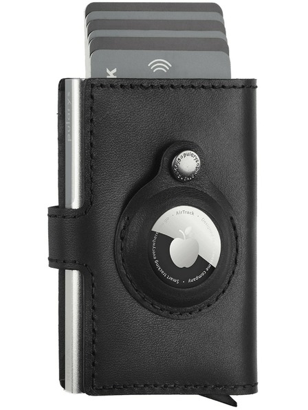Pularys Herren Lederbörse Pularys Easy Wallet schwarz
