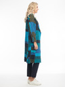 Orientique Blau karierter Damenmantel Orientique Tartan