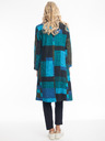 Orientique Blau karierter Damenmantel Orientique Tartan