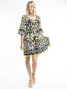 Orientique Weißes und schwarzes Orientique Izmir gemustertes Kleid für Frauen
