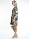 Orientique Weißes und schwarzes Orientique Izmir gemustertes Kleid für Frauen