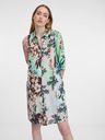 Orientique Orientique braun-grünes gemustertes Shirtkleid für Damen