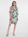 Orientique Orientique braun-grünes gemustertes Shirtkleid für Damen