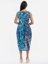 Orientique Blaues gemustertes Kleid für Frauen Orientique Persia Blue
