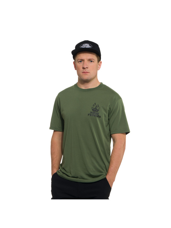 Horsefeathers Grünes Herren-Funktions-T-Shirt HORSEFEATHERS