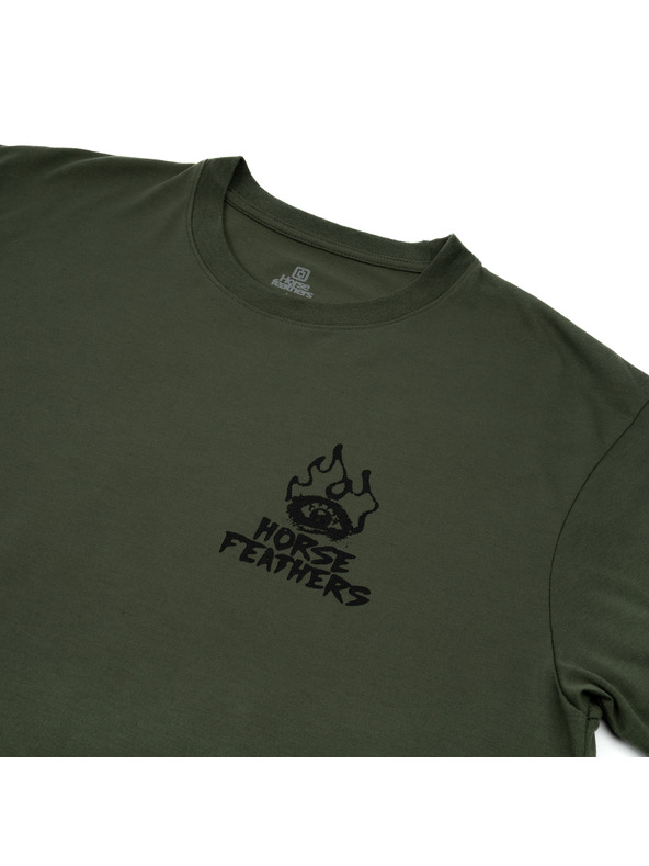 Horsefeathers Grünes Herren-Funktions-T-Shirt HORSEFEATHERS