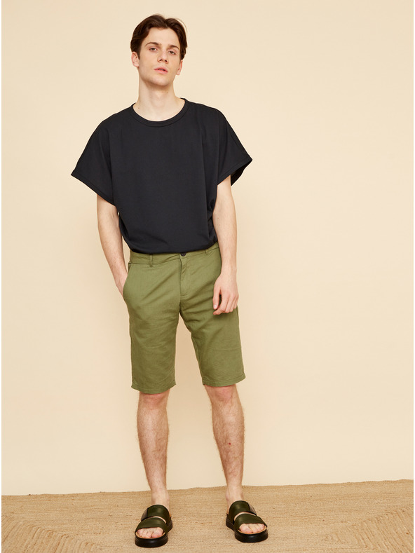 ZOOT.lab Grüne Herren-Leinen-Shorts ZOOT.lab Gavin