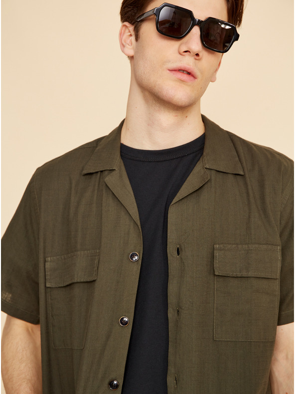 ZOOT.lab Grüne Herren-Leinen-Shorts ZOOT.lab Gavin