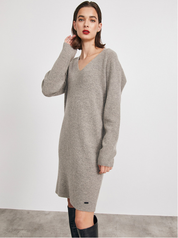 ZOOT.lab Graues Pulloverkleid aus Wollmischung METROOPOLIS von ZOOT.lab Ofilia