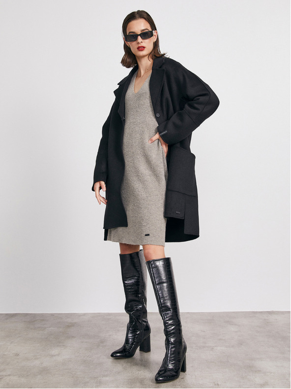 ZOOT.lab Graues Pulloverkleid aus Wollmischung METROOPOLIS von ZOOT.lab Ofilia